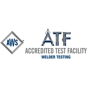 American Welding Society Accredited Test Facility logo